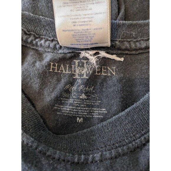 Vintage Michael Meyers Mens Medium T Shirt Black Cotton Halloween Horror - Picture 6 of 7